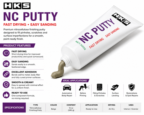 HKS NC Putty Tube, 12 oz