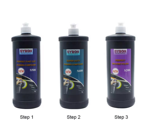 C-Tech 3-Step Polishing Compound Kit — 32 oz Each