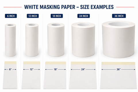 C-Tech White Automotive Masking Paper, 656 ft — 1 Roll