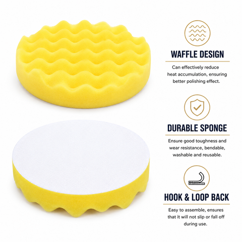 C-Tech Polishing Foam Pad Series, 6 in, Hook & Loop — 1 PC
