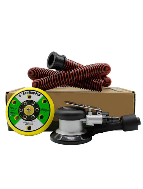 Professional Air Orbital Sander, Heavy-Duty Dual Action Pneumatic Palm Sander — 1 PCS
