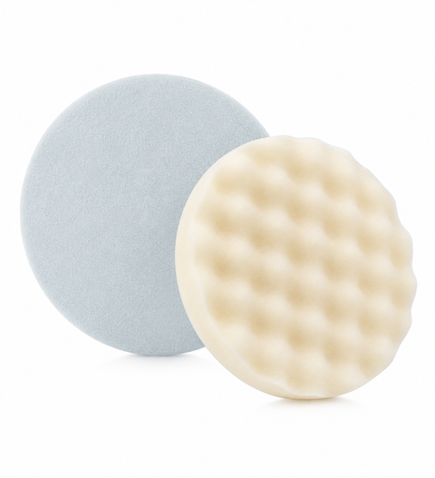 C-Tech 8 in White Waffle Foam Buffing Pad — Professional Finishing & Polishing Pad