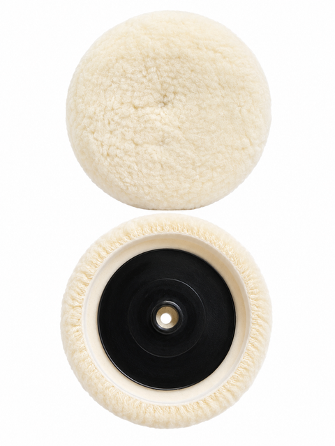 9” Single-Sided Wool Polishing Pad – Professional Cutting & Compounding Pad