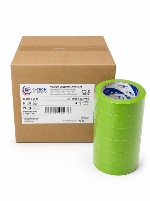 C-Tech Green High-Temperature Masking Tape 60 yd