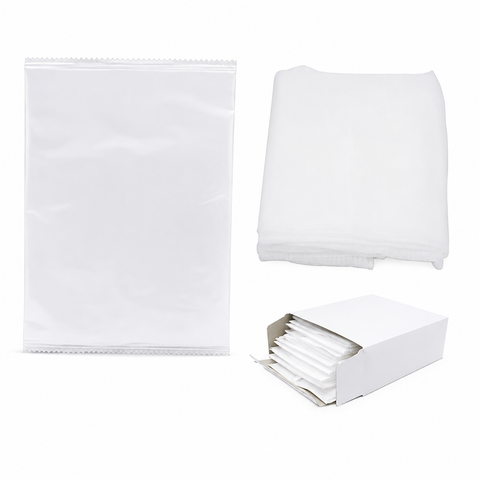 C-Tech Blue & White Tack Cloth (Gauze), 14 in × 32 in — 10 Pack