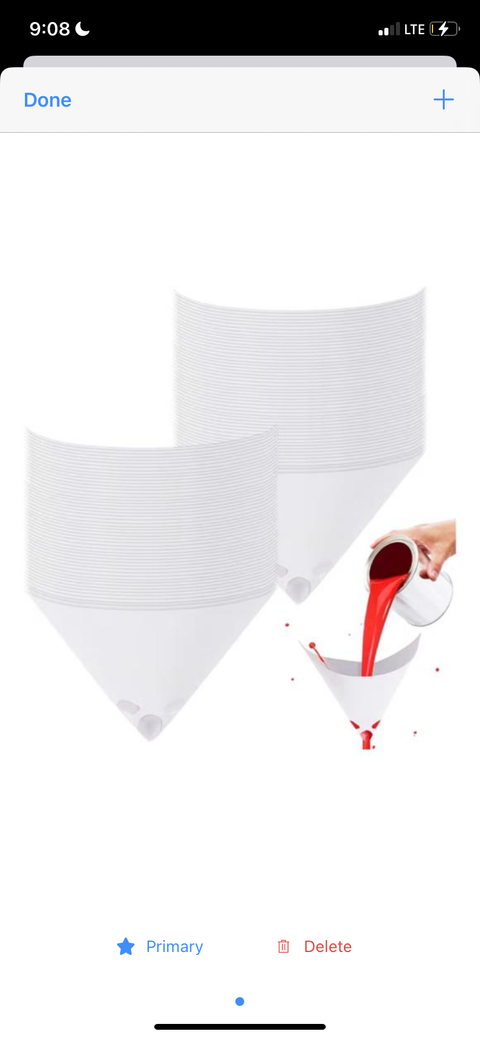 Professional Paint Paper Strainers, 190 Micron, 140 g Capacity — 100 PCS