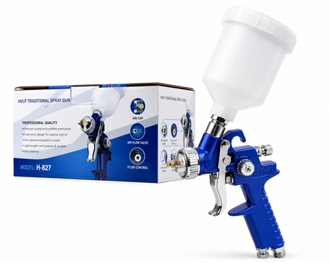 HVLP H-827 Professional Spray Gun, 1.7 mm Nozzle — 1 PCS