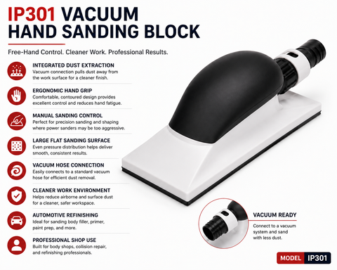 Dust IP301 Vacuum Hand Sanding Block — Dust Extraction Sander