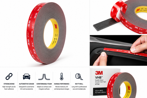 3M Double-Sided Acrylic Foam Mounting Tape, 98 ft — 1 Roll