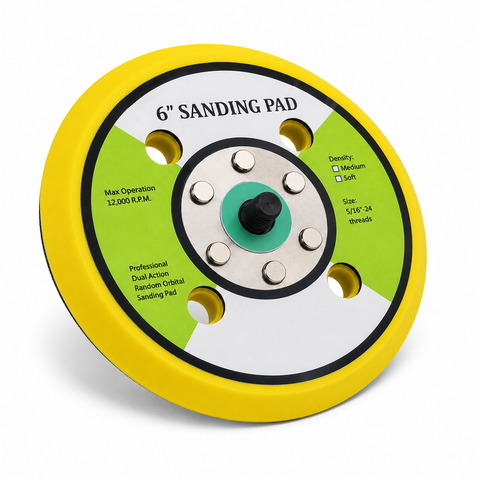 C-Tech VP66 6” Air Sander Velcro Backing Pad Replacement — 1 PCS