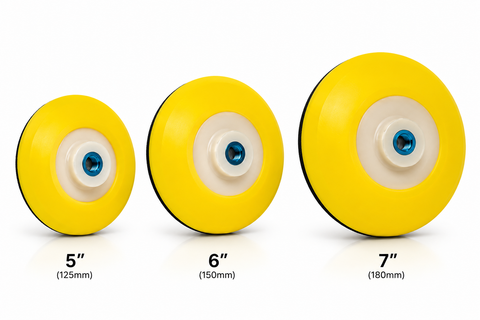 C-Tech Yellow Polisher Backing Plate, M14 Thread — 1 PC