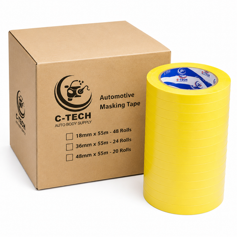 C-Tech Premium Yellow High-Temperature Masking Tape,  60 yd