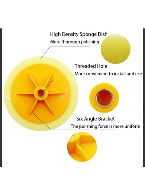 C-Tech Polishing Foam Pad Series, 6 in, Hook & Loop — 1 PC