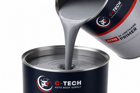 C-Tech CT710 1 Gallon 2K Urethane Primer with Hardener — Multiple Colors