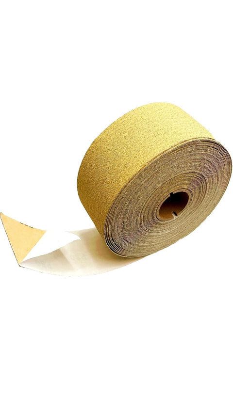 C-Tech Gold Self-Adhesive Sandpaper Roll, 70 mm × 20 yd, Aluminum Oxide — 1 Roll