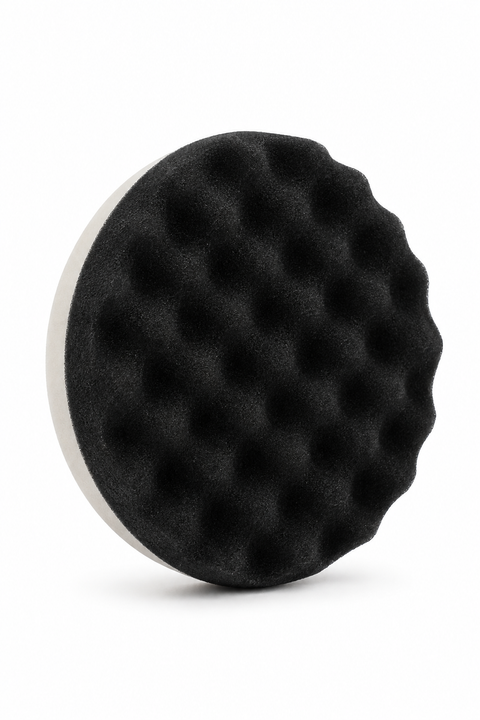 C-Tech 8 in White Waffle Foam Buffing Pad — Professional Finishing & Polishing Pad