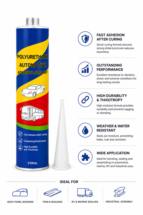 Polyurethane Seam Sealer Automotive Adhesive, 310 mL Cartridge — 1 PC