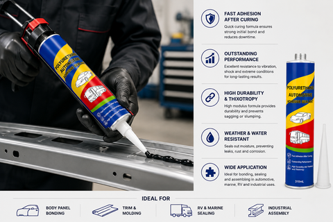 Polyurethane Seam Sealer Automotive Adhesive, 310 mL Cartridge — 1 PC