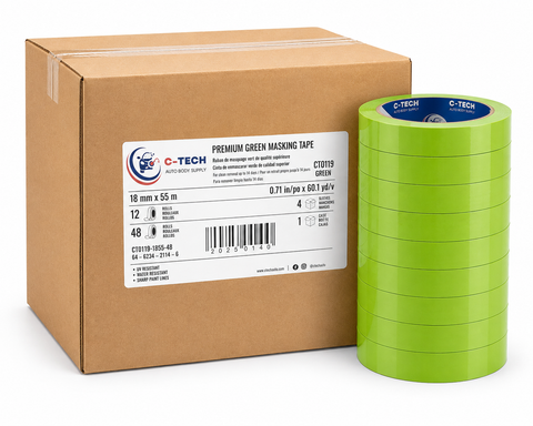 C-Tech Green High-Temperature Masking Tape 60 yd