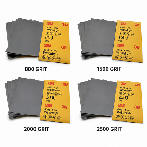 3M™ Wetordry™ Abrasive Sheet 401Q, 9 in × 11 in — 50 PK