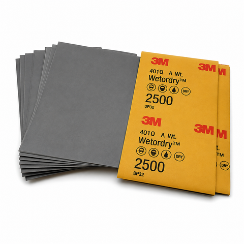 3M™ Wetordry™ Abrasive Sheet 401Q, 9 in × 11 in — 50 PK