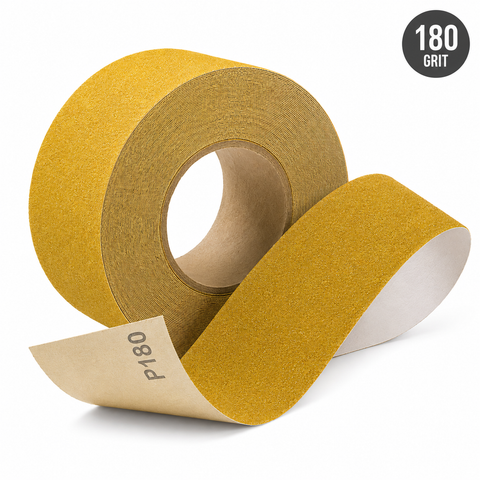 C-Tech Gold Self-Adhesive Sandpaper Roll, 70 mm × 20 yd, Aluminum Oxide — 1 Roll