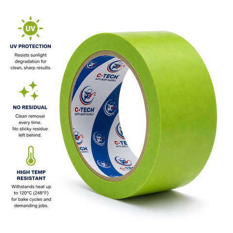 C-Tech Green High-Temperature Masking Tape 60 yd