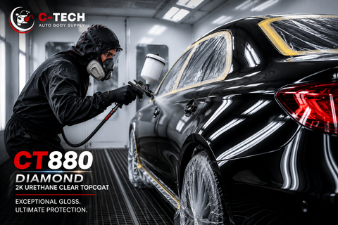C-Tech CT880 Diamond 2K Urethane Clear Topcoat with (2) Diamond Hardeners — 1 Kit