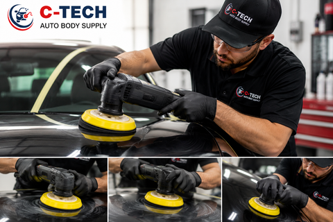 C-Tech Yellow Polisher Backing Plate, M14 Thread — 1 PC