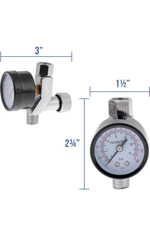 Air Pressure Regulator Gauge Gun for Spray Paint Gun