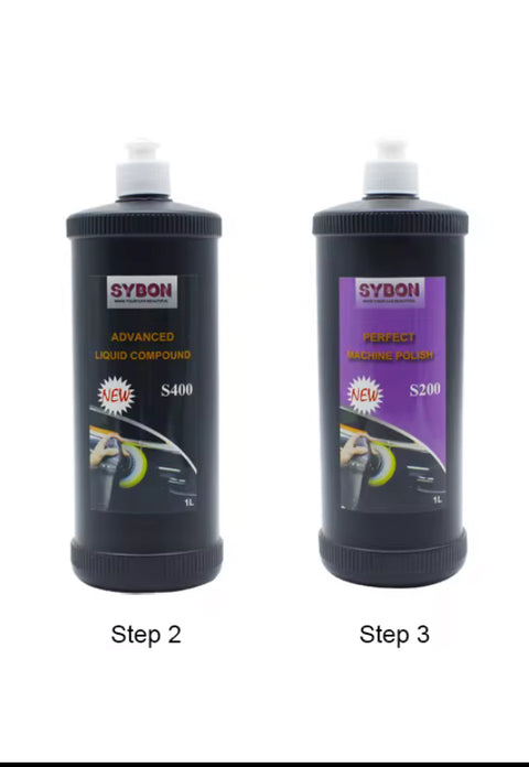 2-Step Professional Polishing Kit — Steps 1 & 2, 32 oz Each