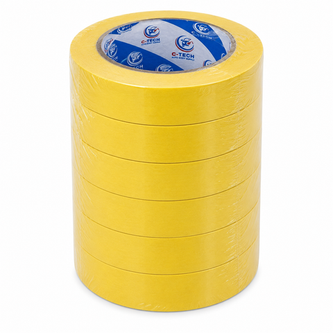 C-Tech Premium Yellow High-Temperature Masking Tape,  60 yd