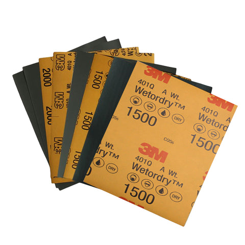 3M™ Wetordry™ Abrasive Sheet 401Q, 9 in × 11 in — 50 PK
